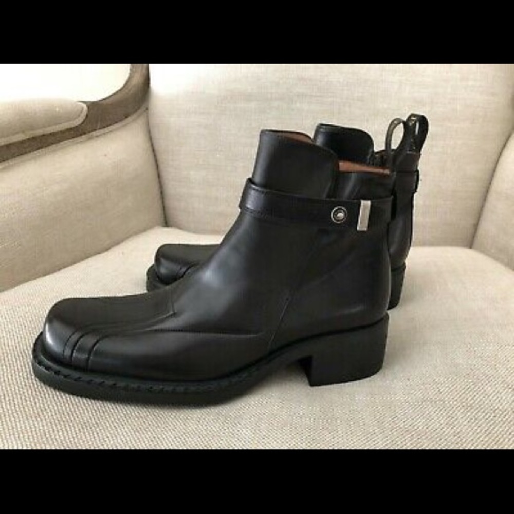 Cesare Paciotti Ankle Boots Black Leather Zipper